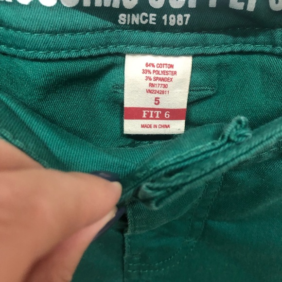Mossimo Supply Co. size 5 green skinny jeans - Picture 6 of 7